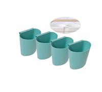 Rikyo Lot de 4 porte-gobelets à suspendre, accessoires de chariot roulant, conteneurs de plantes, pots de fleurs, économiseur d'espace, seau de rangement, porte-crayons, maquillage, bureau, cuisine