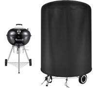 Rilime Housses pour Barbecue, 420D Oxford Imperméable Barbecue Exterieur Protection, Anti-Vent/Solei/l'eau, Housse Convient la Plupart des GrillsI (77x97cm)
