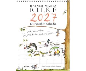 Rilke-Kalender 2027 - Wandkalender: Großer Monatskalender im Hochformat mit Spiralbindung