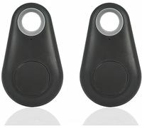 Riloer 2X Mini Smart Bluetooth 4.0 GPS Tracker Finder, adapté à l'alarme de localisation d'animaux de Compagnie de e bébé de Voiture, Noir