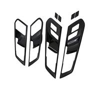 Riloer Lot de 8 couvercles de poignée de porte intérieure en ABS pour BMVV X5 G05 2019-2021, fibre de carbone