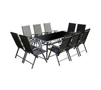 Rimini table de jardin et 10 chaises en aluminium