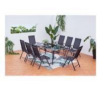 Rimini table de jardin et 8 chaises en aluminium