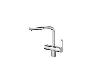 RIN295CR-MET Mitigeur évier monotrou avec bec orientable RINGO PAFFONI
