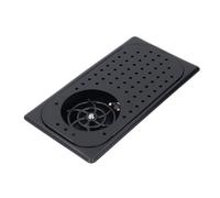 Rinçage de Pichet, Bac D'égouttage de Drain de Rinçage à Expresso, Rinceur de Verre de Barre en Acier Inoxydable pour évier, Laveur de Tasse à Haute Pression, Rinçage par (BLACK)