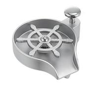Rinceur en verre pour évier de cuisine en acier inoxydable - Rinceur automatique de tasses et de bouteilles - Embout d'évier en métal et buse de pulvérisation / Nettoyeur haute pression professionnel