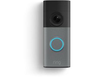 Ring - Judas Connecté Doorbell (2nd Gen)Filaire Grise Tachetée