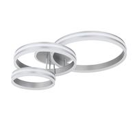 Ring plafonnier dimmable plafonnier LED dimmable télécommande plafonnier anneaux LED, CCT, 72W 3460lm 2700K-6000K, LxlxH 80x60x20 cm