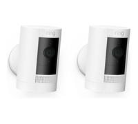 Ring Stick Up Cam Battery Blanc (2 pièces) - Domotique
