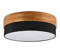 RIO, Lampe de table, Burton 1xE14, max.28,0 W Organza, Fumé, Corps: Métal, noir mat Ø:12,5cm, H:28,5cm Interrupteur de cordon,IP20,Sans illuminant