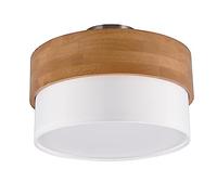 RIO, Lampe de table, Burton 1xE14, max.28,0 W Organza, Fumé, Corps: Métal, noir mat Ø:12,5cm, H:28,5cm Interrupteur de cordon,IP20,Sans illuminant