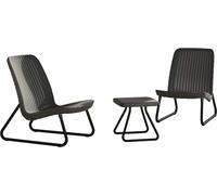 KETER RIO PATIO Salon de jardin 3 pcs, graphite 17197637
