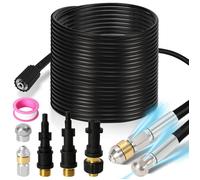 Riossad Tuyau déboucheur 30m 160 bar 2 embouts compatible Kärcher nettoyeur haute pression déboucheur canalisation