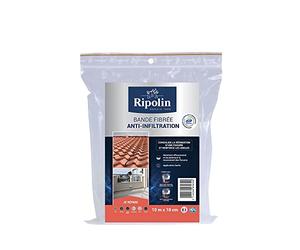 Ripolin - Bande Fibrée Anti-Infiltration - Consolidation des Fissures - Tous Supports - 10 m x 18 cm, 648103