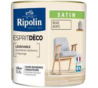 RIPOLIN - Esprit Déco Multi-supports - Beige agate - Satin - 0 5L