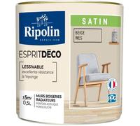 RIPOLIN - Esprit Déco Multi-supports - Beige wes - Satin - 0,5L