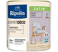 RIPOLIN - Esprit Déco Multi-supports - Mauve carex - Satin - 0,5L