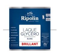 RIPOLIN Laque Glycéro Déco pour Intérieur & Extérieur - Blanc Brillant 0 5L