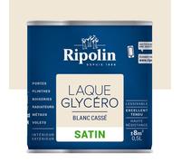 RIPOLIN Laque Glycéro Satin Blanc Cassé 0,5 L