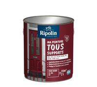 RIPOLIN Ma Peinture Tous Supports Mat Rouge Basque Ral 3004 2L