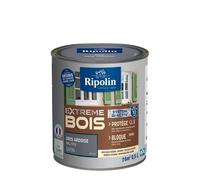 RIPOLIN - Peinture pour Bois Intérieur/Extérieur - Sans Sous-couche Ultra-couvrant - Résiste aux Intempéries, UV et Chocs - Protège et Magnifie - Lessivable - Satin - 0,5L - Gris Ardoise