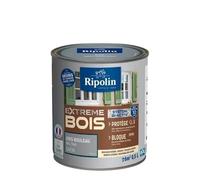 RIPOLIN - Peinture pour Bois Intérieur/Extérieur - Sans Sous-couche Ultra-couvrant - Résiste aux Intempéries, UV et Chocs - Protège et Magnifie - Lessivable - Satin - 0,5L - Gris Bouleau