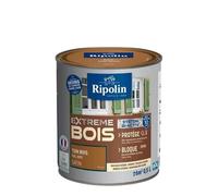 RIPOLIN - Peinture pour Bois Intérieur/Extérieur - Sans Sous-couche Ultra-couvrant - Résiste aux Intempéries, UV et Chocs - Protège et Magnifie - Lessivable - Satin - 0,5L - Ton Bois