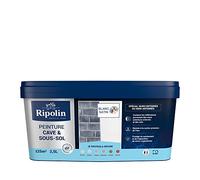 RIPOLIN Peinture Cave & Sous-Sol Intérieur Microporeuse Satin Blanc 2,5 L | Peinture Anti-Humidité pour Sous-Sol, Résistance à l'Humidité, Intérieur, Satin