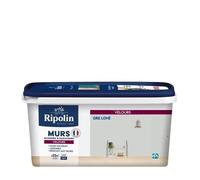 RIPOLIN Peinture Couleur Velours pour Murs, Boiseries Radiateurs - Gris lome