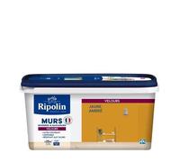Ripolin Peinture Couleur Velours pour Murs, Boiseries et Radiateurs - Jaune ambre
