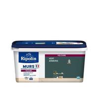 RIPOLIN Peinture Couleur Velours pour Murs, Boiseries Radiateurs - Vert Armerie