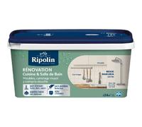 Ripolin Peinture de Rénovation Cuisine et Salle de Bain - Beige Makuria - Satin - 2 L