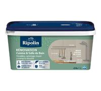 RIPOLIN Peinture de Rénovation Cuisine et Salle de Bain Beige Pierre Satin 2 L