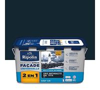 RIPOLIN Peinture façade XPro3 Universelle 2 en 1 Gris anthracite 2,5 L