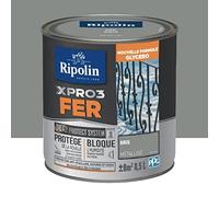 RIPOLIN Peinture fer glycéro XPRO3 Fer Gris Metallisé 0,5 L