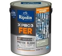 RIPOLIN Peinture Fer - Vert Olive - Brillant - 2 L