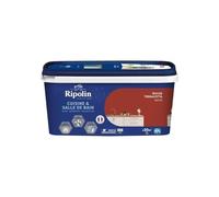 Peinture mur, RIPOLIN cuisine et bain, 2 litres, rouge terracotta satin
