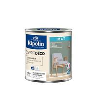 RIPOLIN Peinture Intérieure Multi-Supports Lessivable Mat Vert Nobile 0,5 L | Peinture Multi-Supports, Ultra-Couvrante et Lessivable, Séchage Rapide, Fabrication Francaise, Excellence Depuis 1888