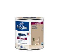 RIPOLIN Peinture Intérieure Multi-Supports Monocouche Beige Plage 0,5 L | Peinture Multi-Supports, Ultra-Couvrante et Lessivable, Séchage Rapide, Fabrication Française, Excellence Depuis 1888