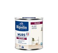 RIPOLIN Peinture Intérieure Multi-Supports Monocouche Blanc Aspen 0,5 L | Peinture Multi-Supports, Ultra-Couvrante et Lessivable, Séchage Rapide, Fabrication Française, Excellence Depuis 1888