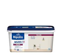 RIPOLIN Peinture Intérieure Multi-Supports Monocouche Blanc Casse 2,5 L | Peinture Multi-Supports, Ultra-Couvrante et Lessivable, Séchage Rapide, Fabrication Française, Excellence Depuis 1888