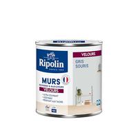 RIPOLIN Peinture Intérieure Multi-Supports Monocouche Gris Souris 0,5 L