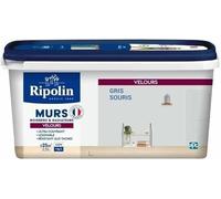 RIPOLIN Peinture Intérieure Multi-Supports Monocouche Gris Souris 2,5 L | Peinture Multi-Supports, Ultra-Couvrante et Lessivable, Séchage Rapide, Fabrication Française, Excellence Depuis 1888