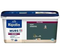 Ripolin Peinture Velours pour Murs, Boiseries et Radiateurs – Vert Armerie