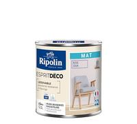RIPOLIN - Peinture Intérieure Multi-Supports - Murs, Boiseries et Radiateurs - Ultra Couvrante - Lessivable - Application Facile - Ecolabel - Aspect Mat - 0.5L - Rose Zouk