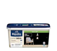 Peinture Couleur Intérieure Satin pour Cuisine Salle Salon Chambre - sur Murs Boiseries Radiateurs - 2,5L - Noir Houvert - Ripolin