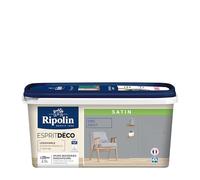 Ripolin Peinture Intérieure Esprit Déco Multi-supports Satin Ecolabel Ultra-couvrante 2,5L Galet