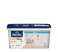 RIPOLIN - Peinture Intérieure Multi-Supports - Murs, Boiseries & Radiateurs - Ultra Couvrante - Lessivable - Application Facile - Ecolabel - Aspect Mat - 2,5L - Rose Zouk