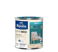 RIPOLIN Peinture Intérieure Multi-Supports Ultra Couvrante Bleu Pop 0,5 L | Peinture Multi-Supports, Ultra-Couvrante et Lessivable, Séchage Rapide, Fabrication Francaise, Excellence Depuis 1888