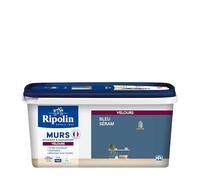 Ripolin Peinture intérieure multi-supports Velours Bleu Séram 2,5 L – Ultra-couvrante